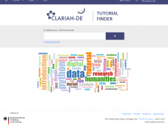CLARIAH-DE Tutorial Finder