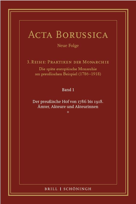 Cover des ersten Printbandes "Acta Borussica"