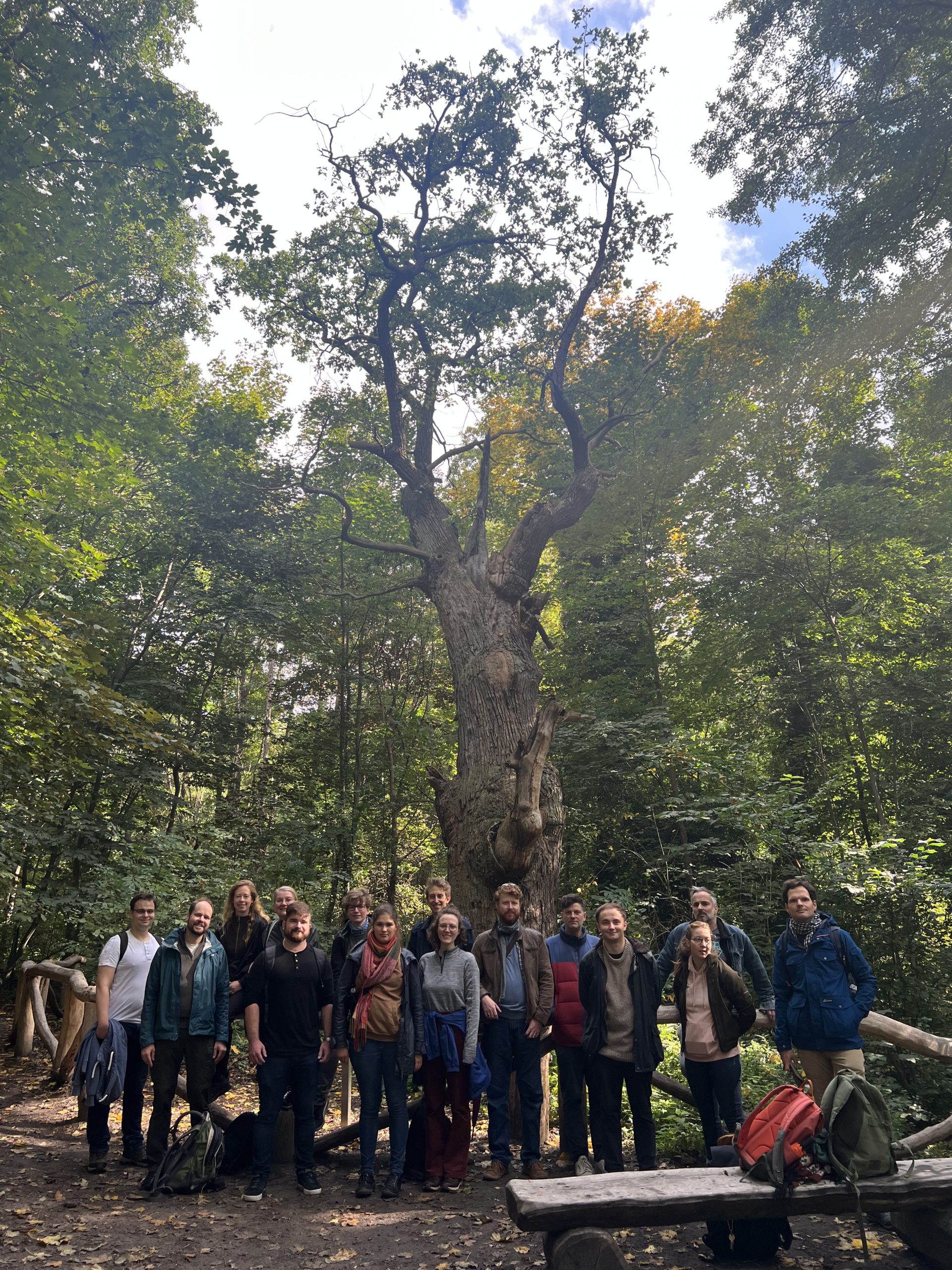Gruppenfoto beim Team-Tag von TELOTA im Tegeler Forst