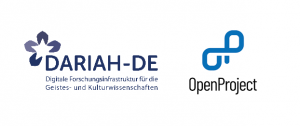 Logos DARIAH-DE und OpenProject